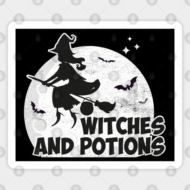 Witches and Potions Magnet by MZeeDesigns